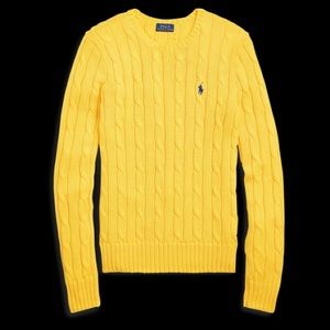 Ralph Lauren cable knit sweater.